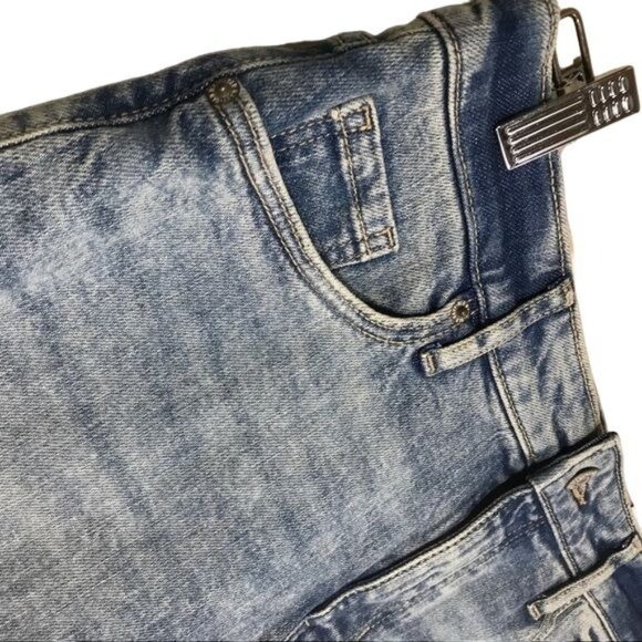 OLD NAVY Raw Hem Denim Mini Skirt Size 4 - Picture 6 of 9